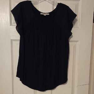Chic Dark Navy Women's Blouse